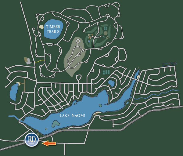 Pocono Pines Map